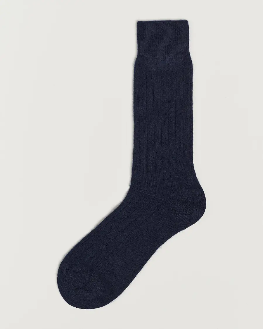 Pantherella Waddington Cashmere Sock Navy