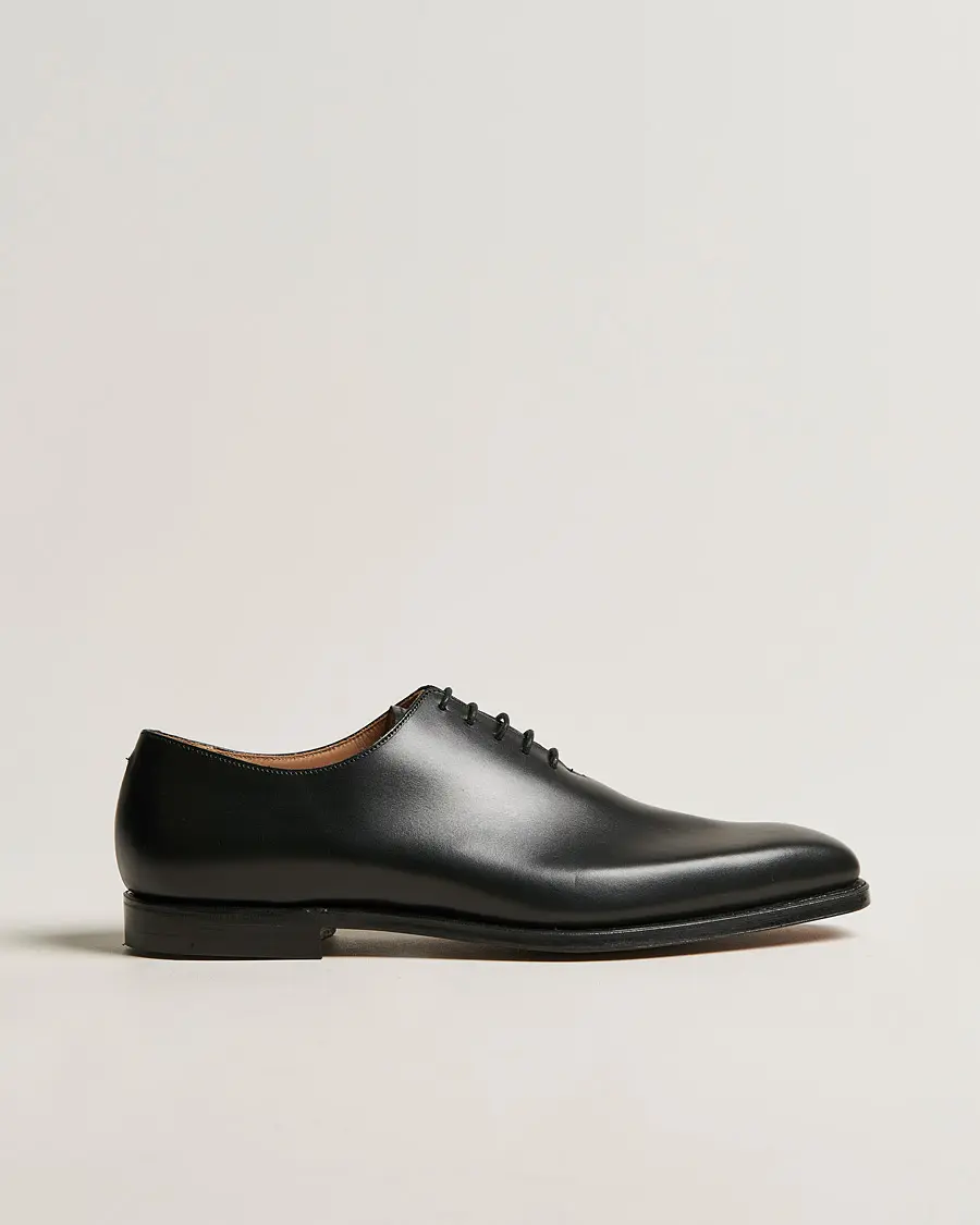 Crockett & Jones Alex Wholecut Oxford Black Calf