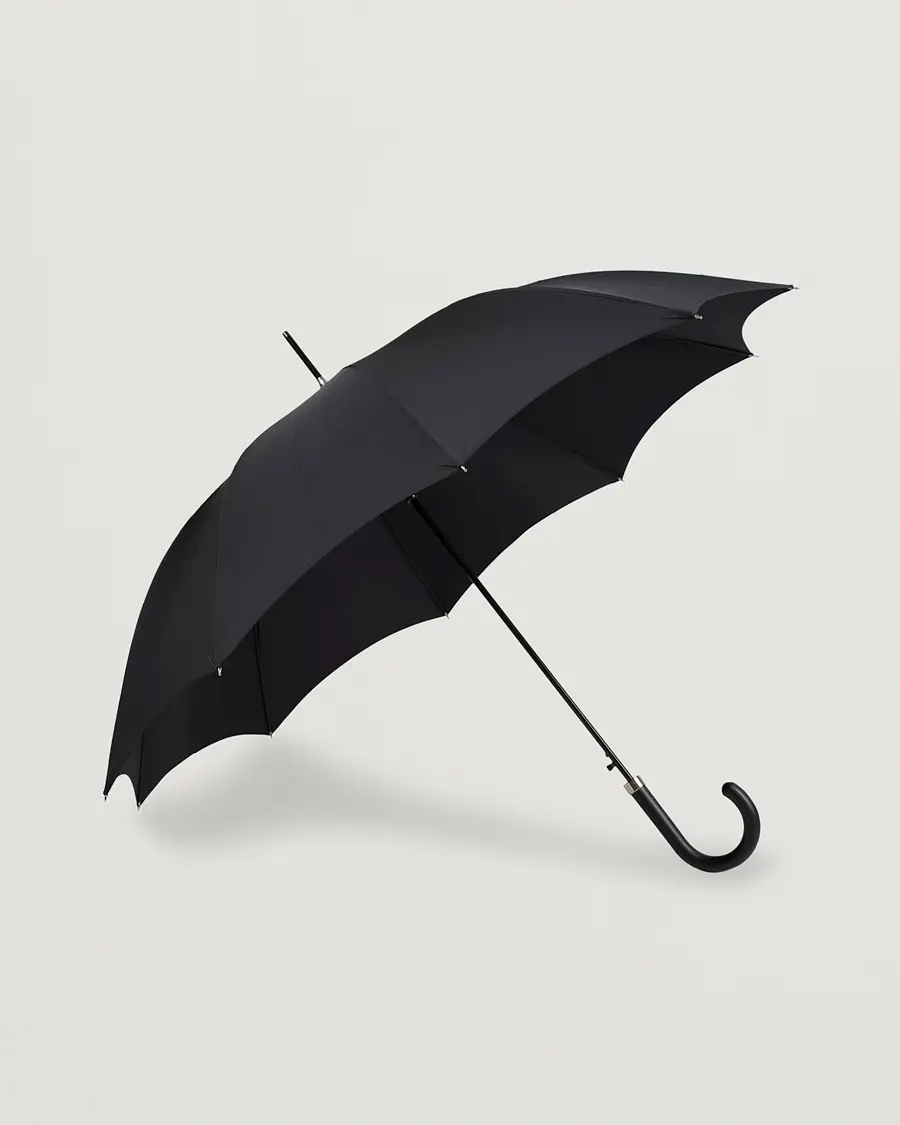 Fox Umbrellas Hardwood Automatic Umbrella Black