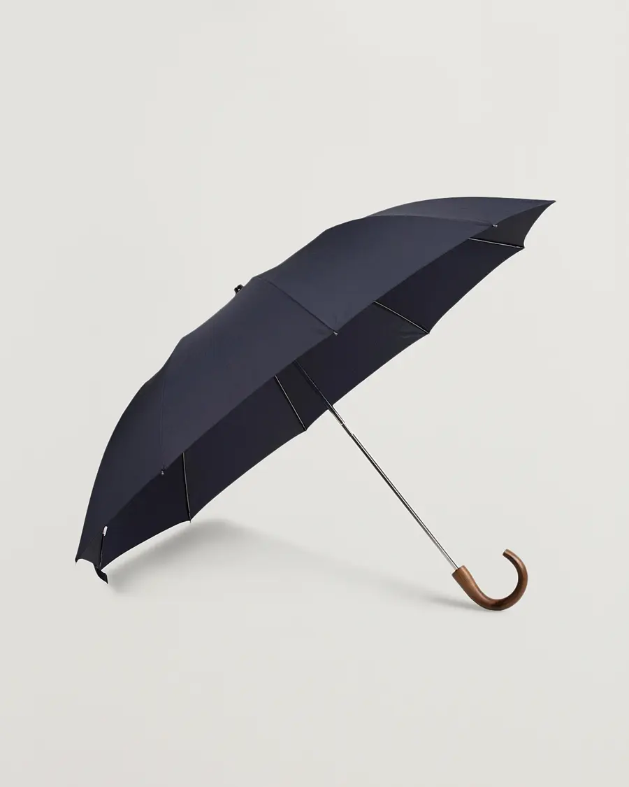 Fox Umbrellas Telescopic Maple Crook Umbrella Navy
