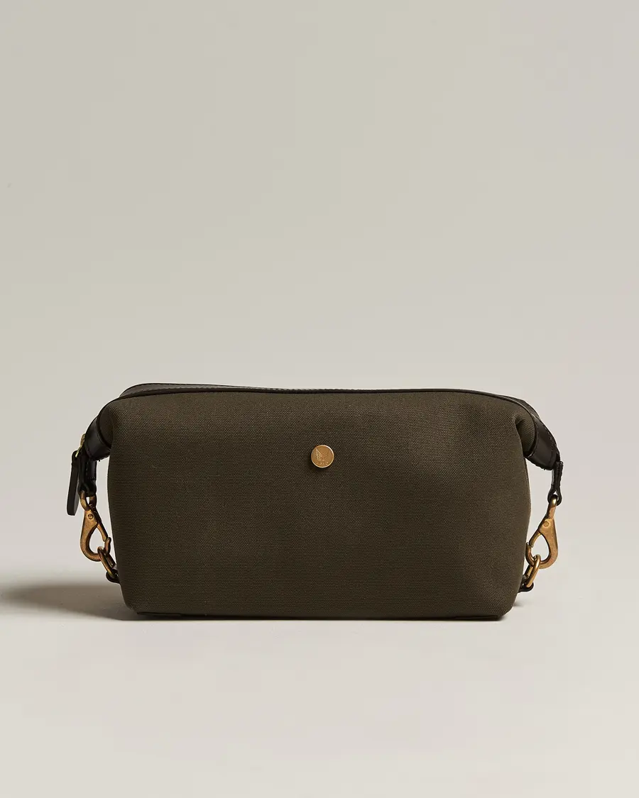 Mismo M/S Nylon Washbag Army/Dark Brown