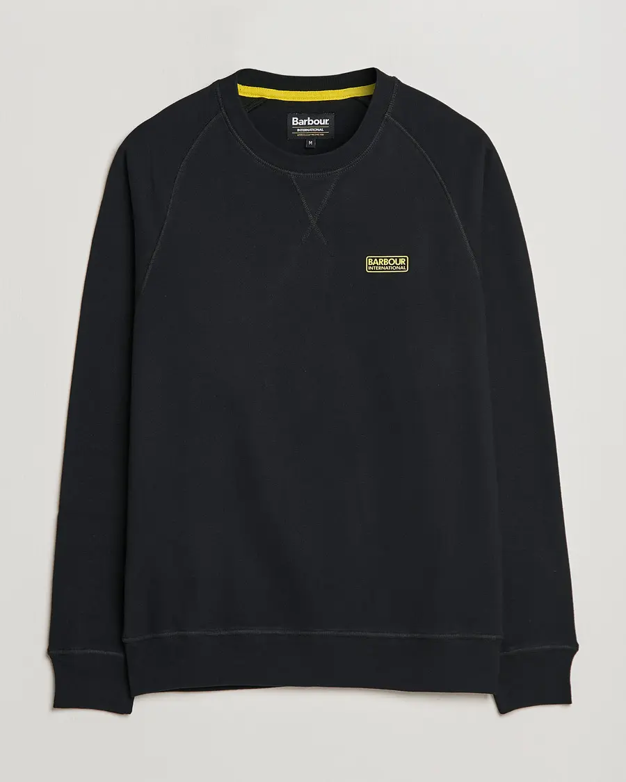Barbour International Essential Crew Neck Sweat Black