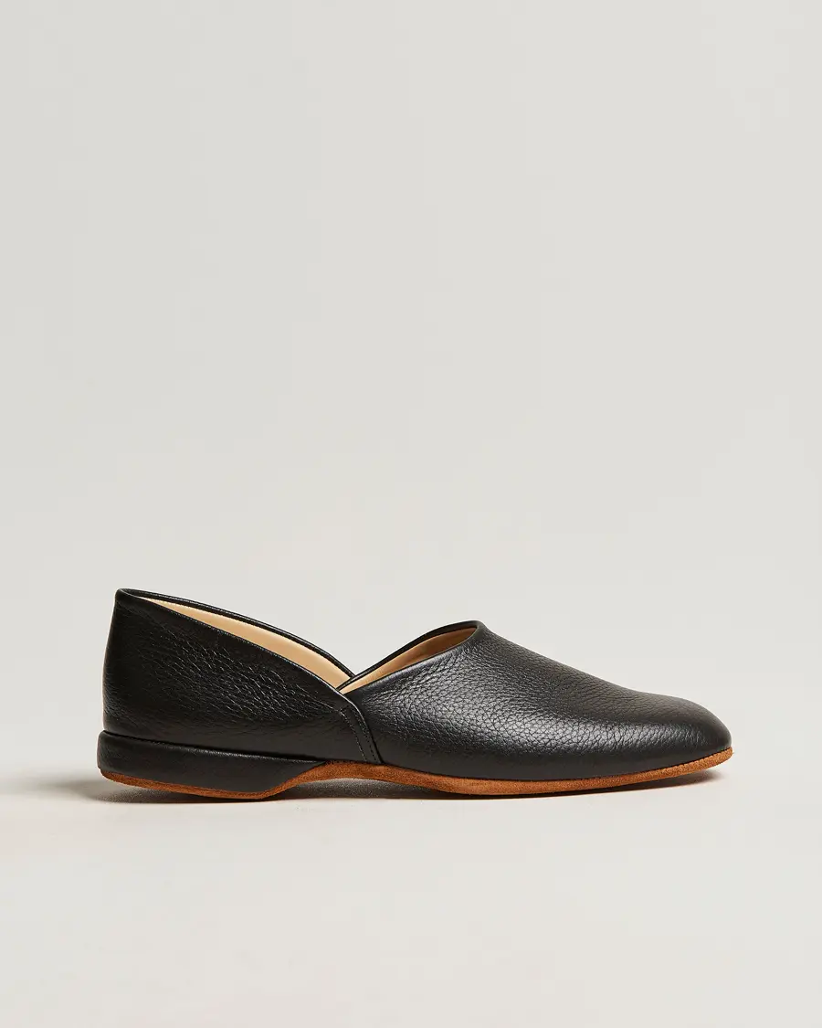 Crockett & Jones Grecian Home Slipper Black