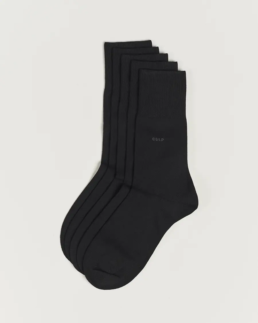 CDLP 5-Pack Bamboo Socks Black