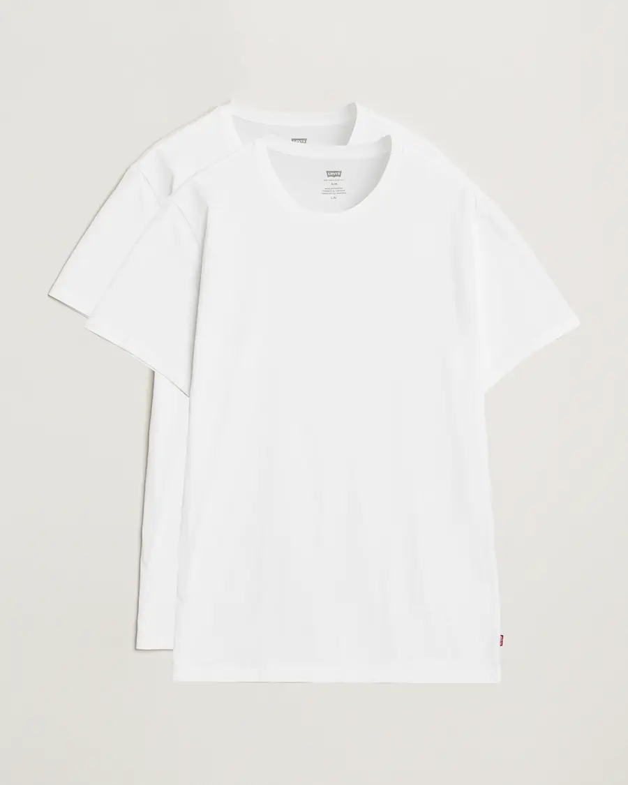 Levi's 2-Pack Crew Neck T-Shirt White