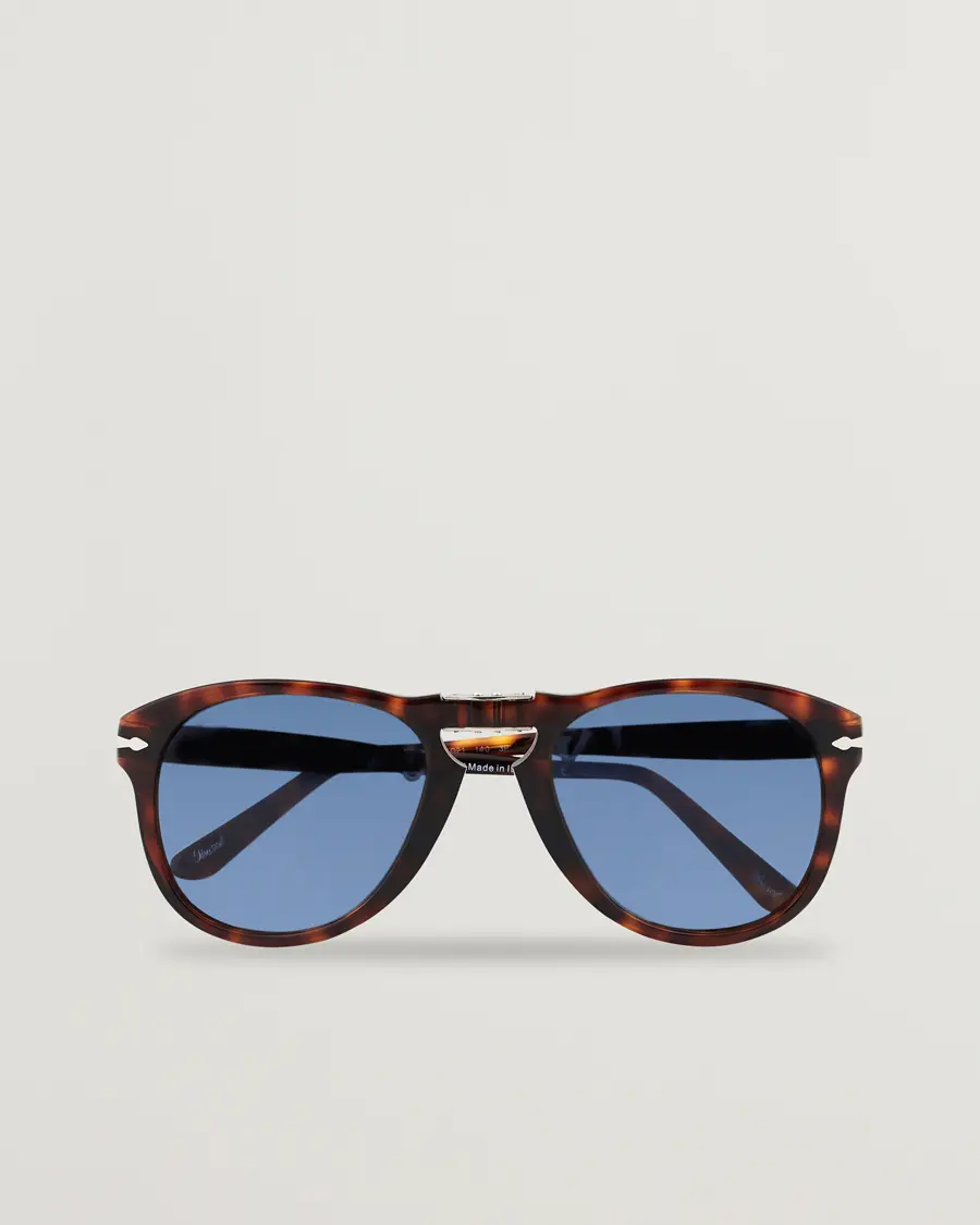 Persol 0PO0714 Folding Sunglasses Havana/Blue Gradient