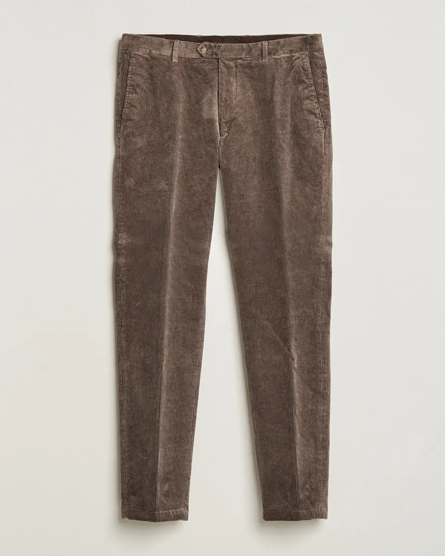 Oscar Jacobson Denz Corduroy Trousers Nutmeg