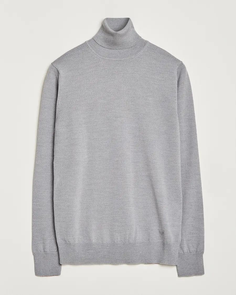 Emporio Armani Knitted Merio Polo Grey