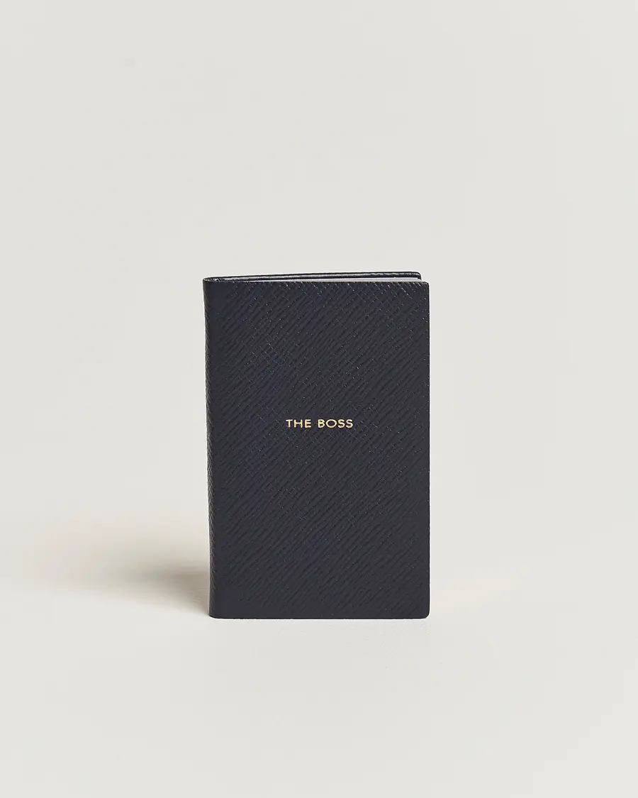 Smythson Panama Notebook "The Boss" Navy