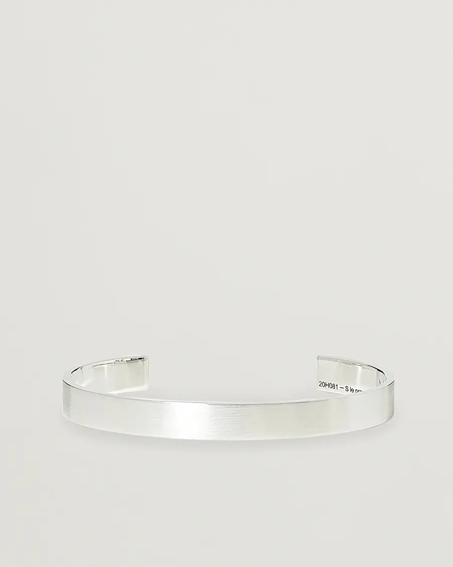 LE GRAMME Ribbon Bracelet Brushed Sterling Silver 21g