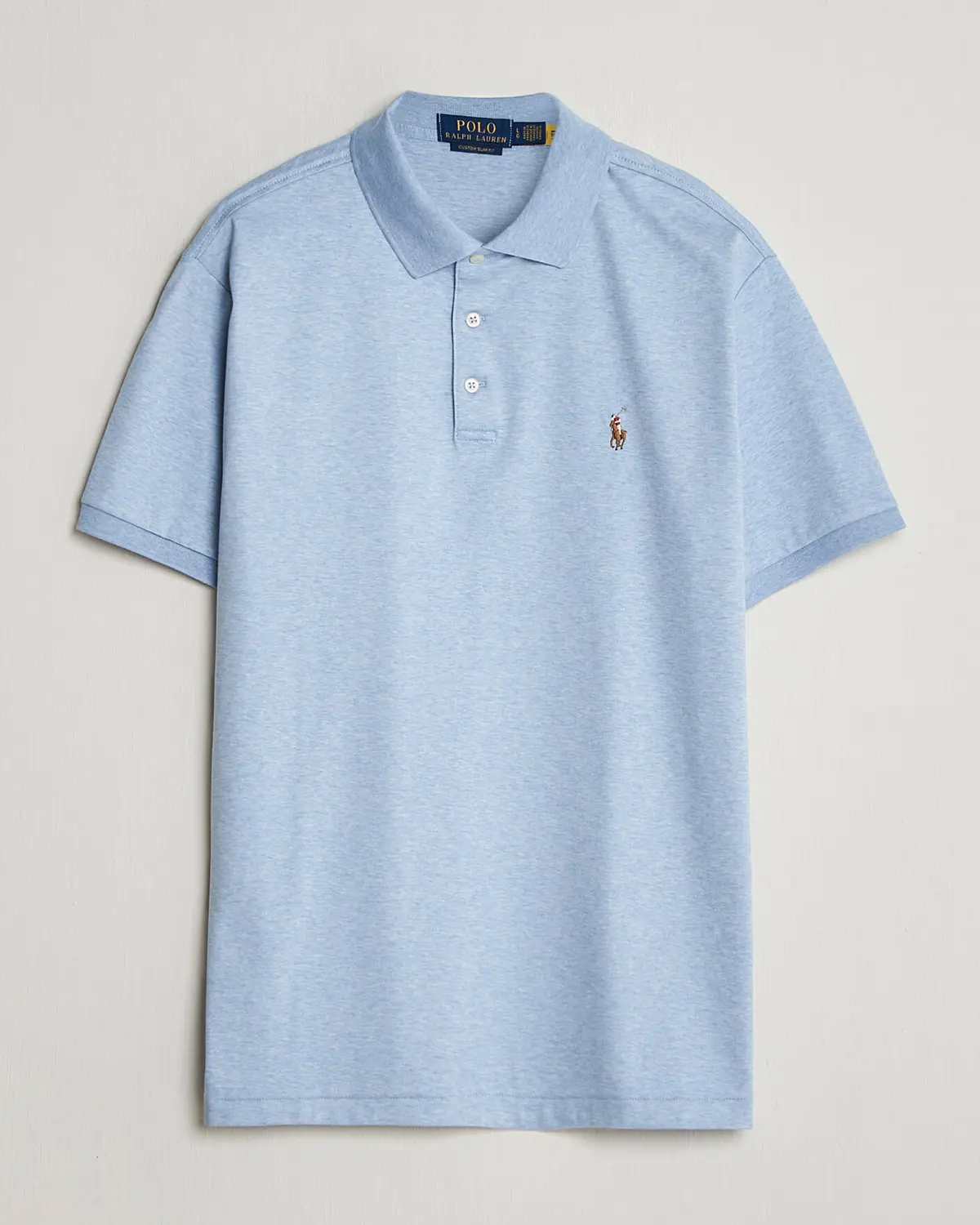 Polo Ralph Lauren Luxury Pima Cotton Polo Jamaica Heather