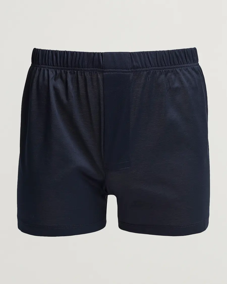 Bresciani Cotton Boxer Brief Navy