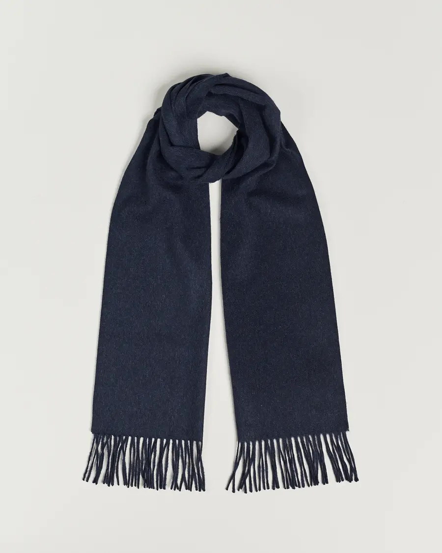 Piacenza Cashmere Cashmere Scarf Navy Melange