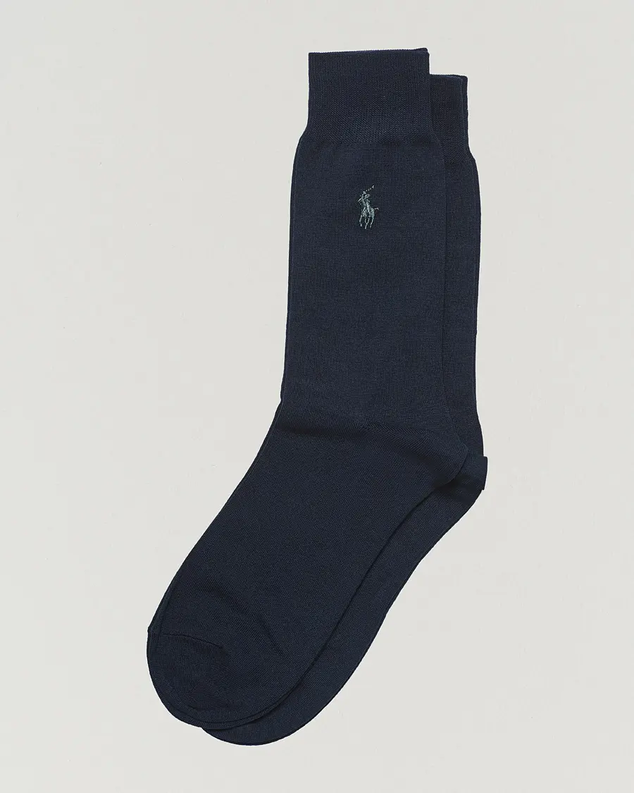 Polo Ralph Lauren 2-Pack Mercerized Cotton Socks Admiral Blue