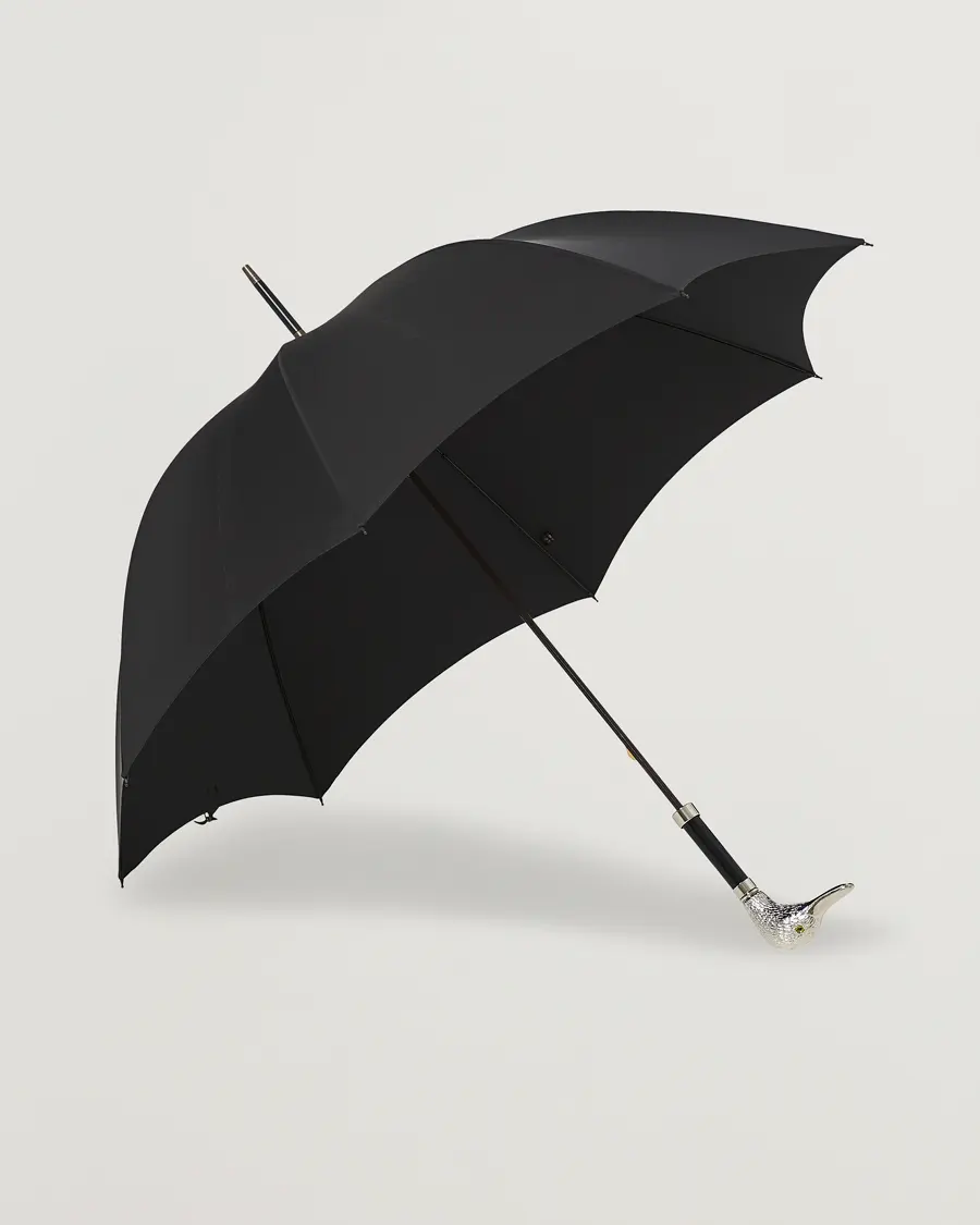 Fox Umbrellas Silver Duck Umbrella Black Black