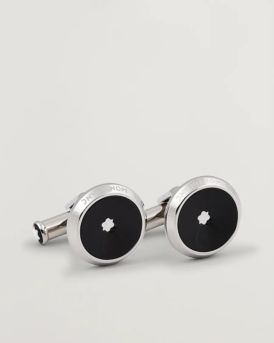 Montblanc Star Cufflinks Black Resin
