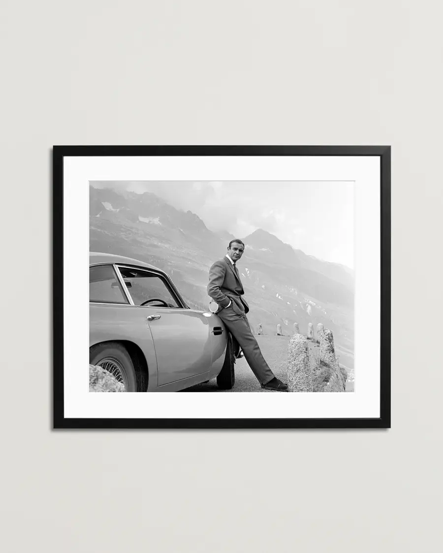 Sonic Editions Framed Connery And His Aston Martin