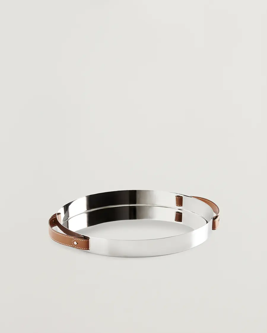 Ralph Lauren Home Wyatt Round Tray Silver