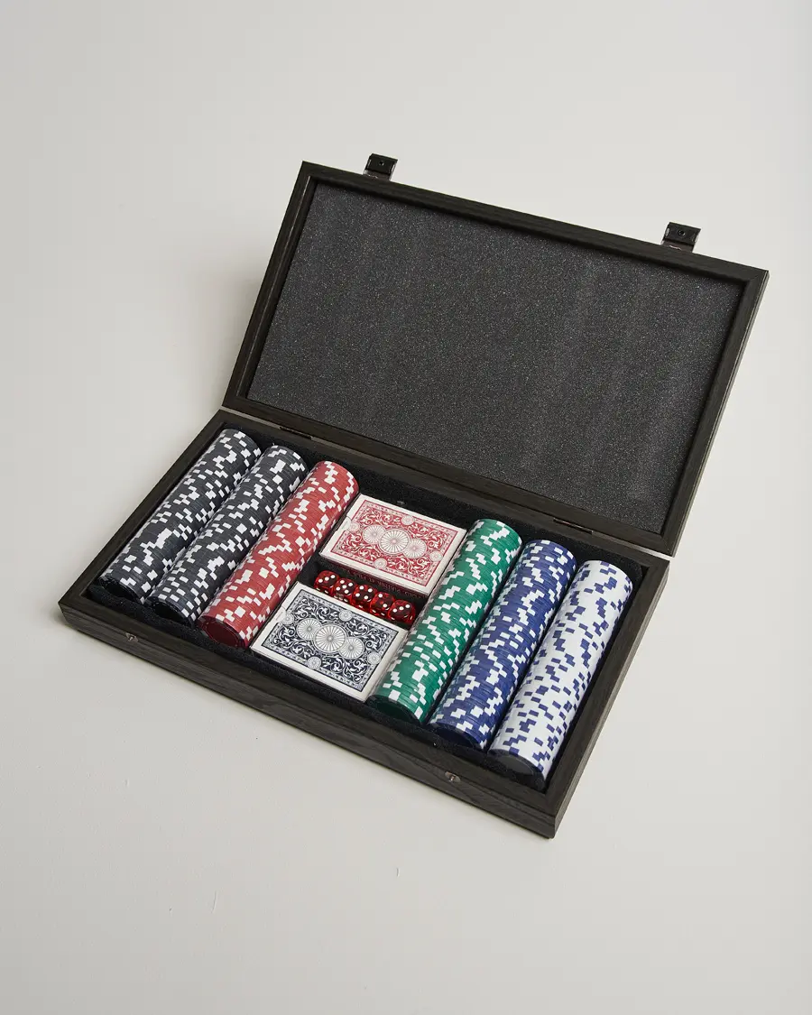 Manopoulos Wooden Poker Case Black