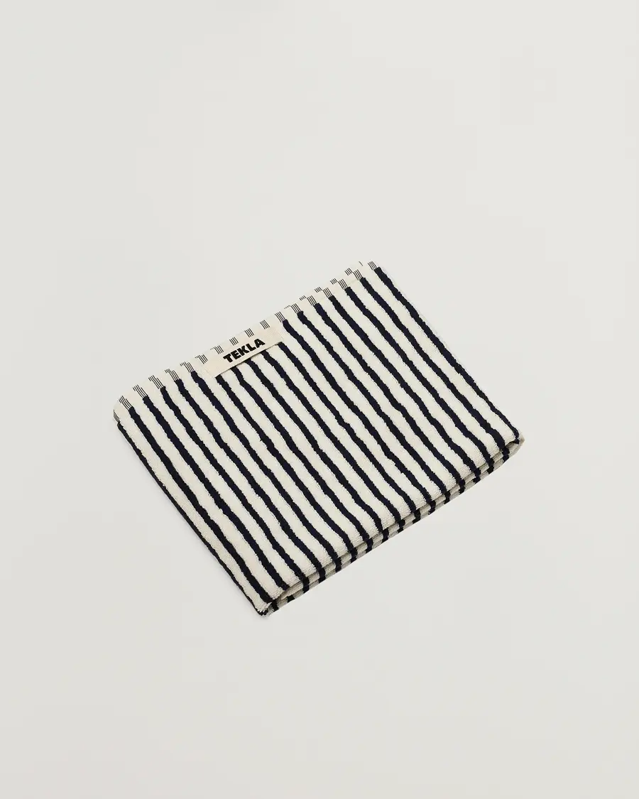 TeklaOrganic Terry Hand TowelSailor Stripes