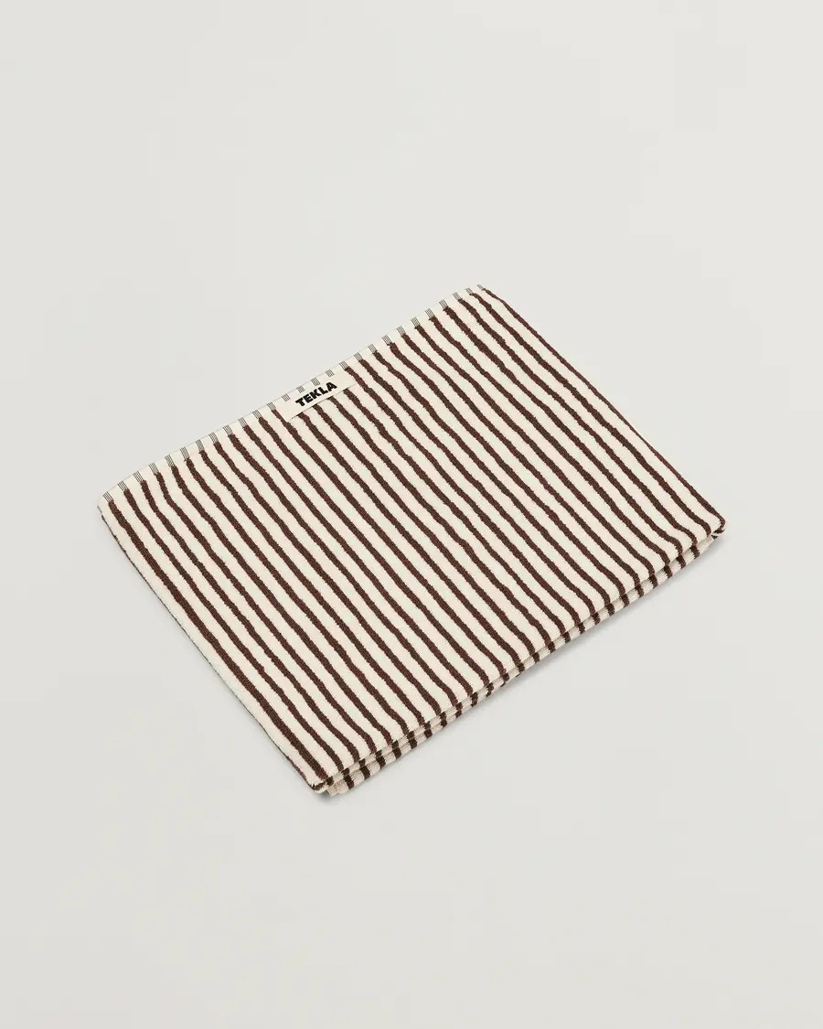 TeklaOrganic Terry Bath TowelKodiak Stripes