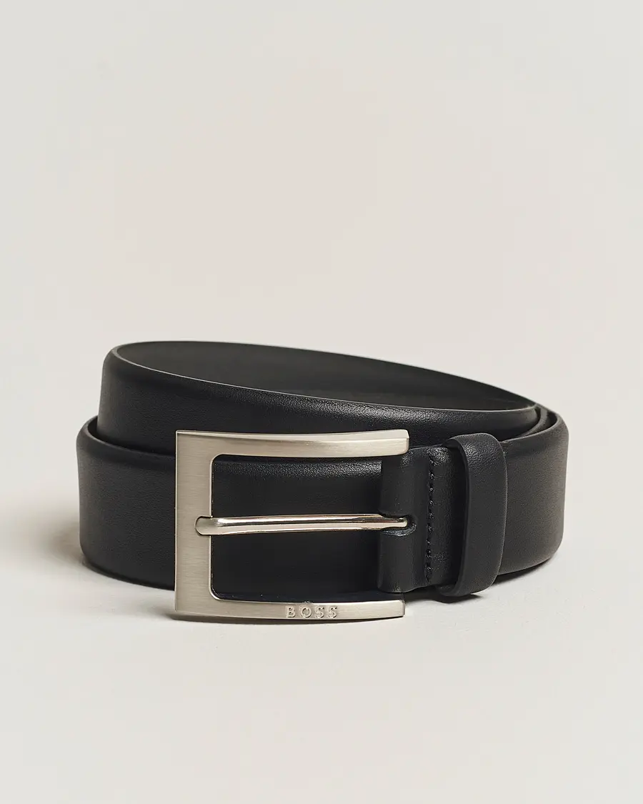 Barnabie Leather Belt 3,5 cm Black