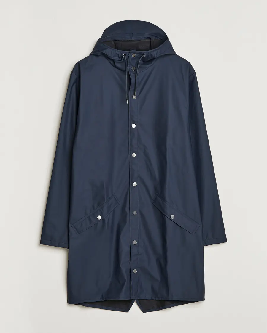 RAINS Long Jacket Navy