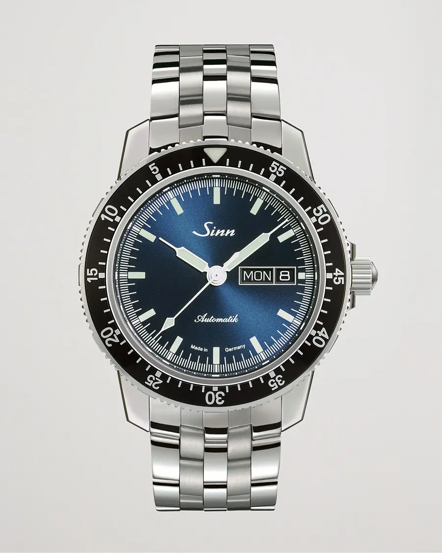 Sinn 104 I B Pilot Watch 41mm Steel Link Dark Blue