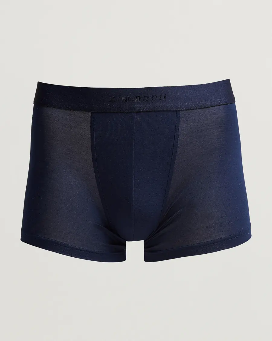 Zimmerli of Switzerland Micro Modal Boxer Briefs Navy