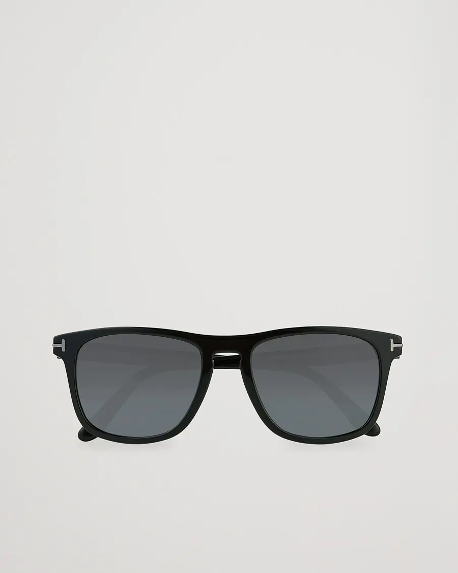 Tom Ford Gerard Polarized Sunglasses Shiny Black/Smoke