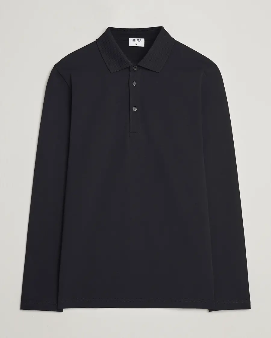 Filippa K Luke Lycra Poloshirt Black