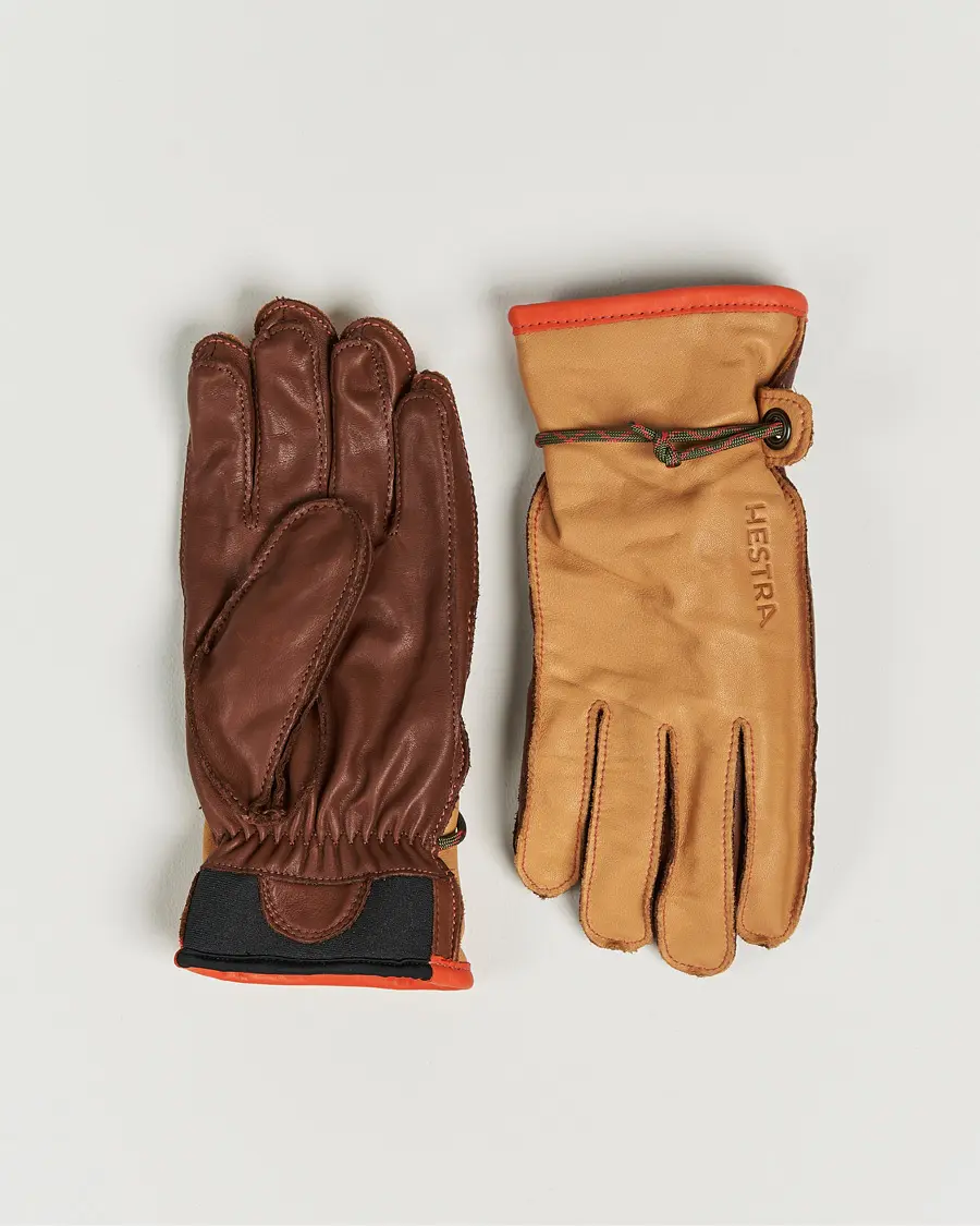 Hestra Wakayama Leather Ski Glove Cognac/Brown