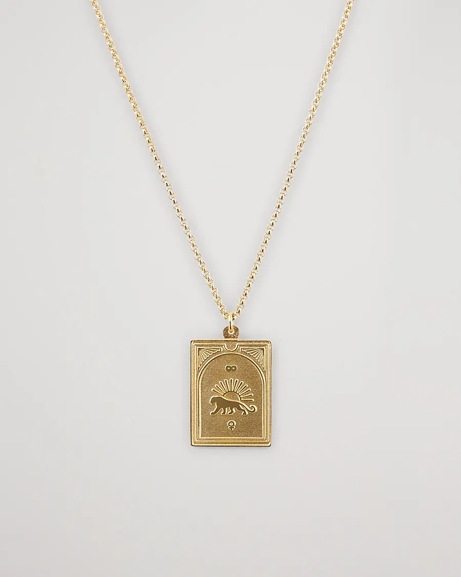 Tom Wood Tarot Strength Pendant Necklace Gold
