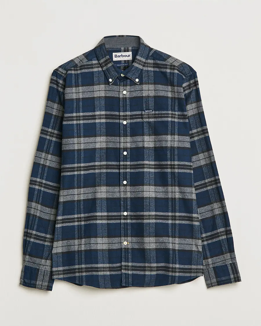 Barbour Lifestyle Betsom Flannel Check Shirt Grey Marl