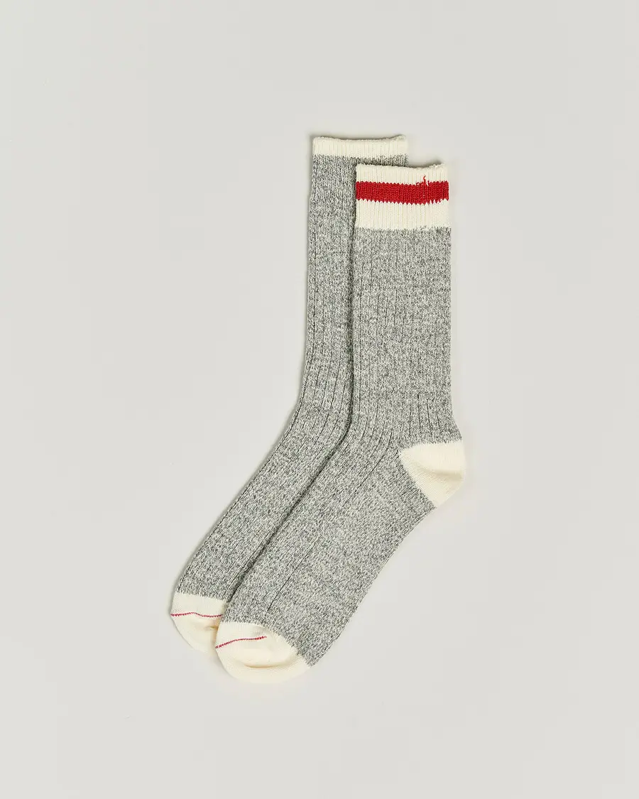 BEAMS PLUSRag SocksGrey/Red
