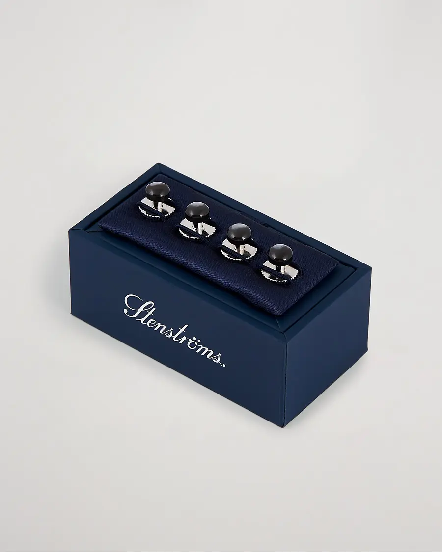 Stenströms Shirt Studs Black
