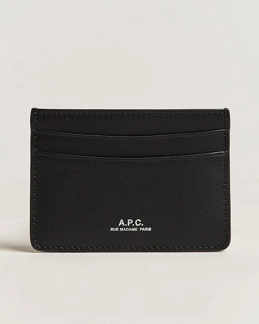 A.P.C.Calf Leather Card HolderBlack