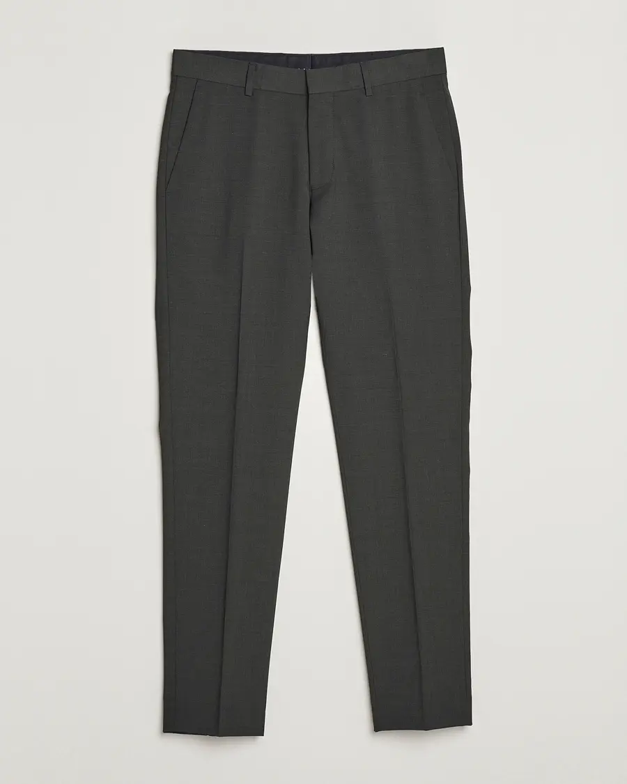 Tiger of Sweden Tenuta Wool Travel Suit Trousers Olive Extreme