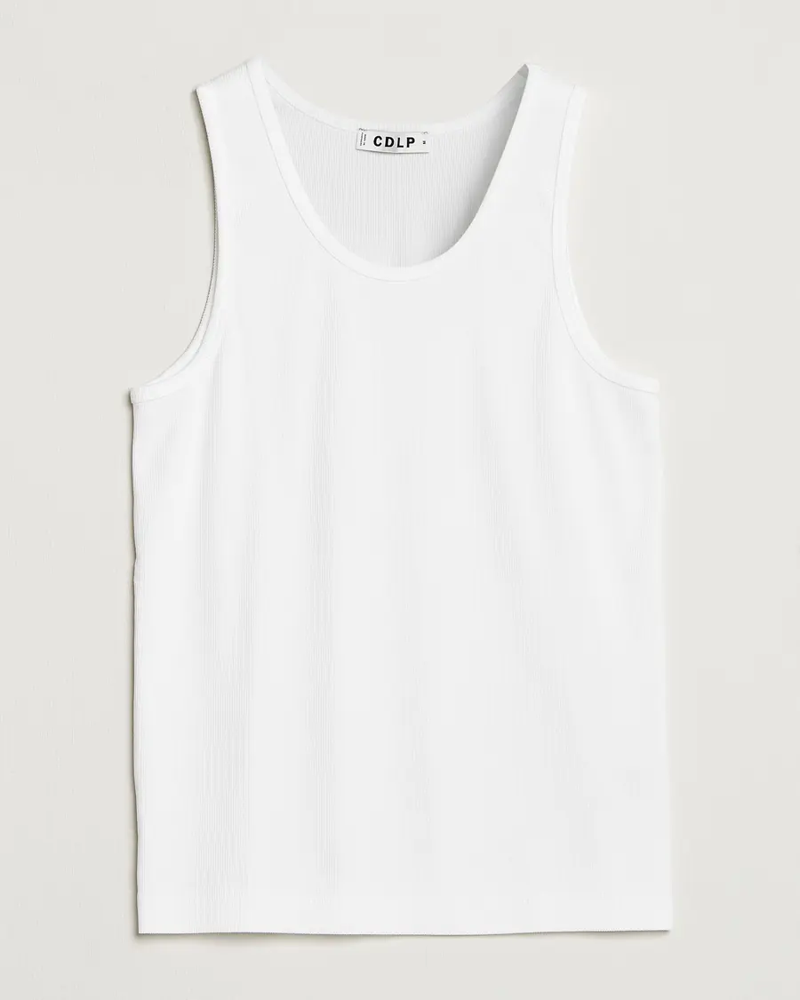 CDLP Rib Tank Top White
