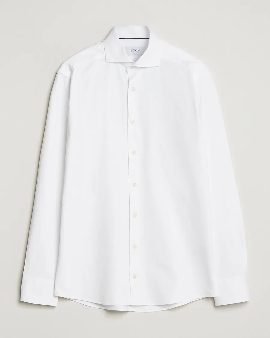 Eton Slim Fit Four Way Stretch Shirt White