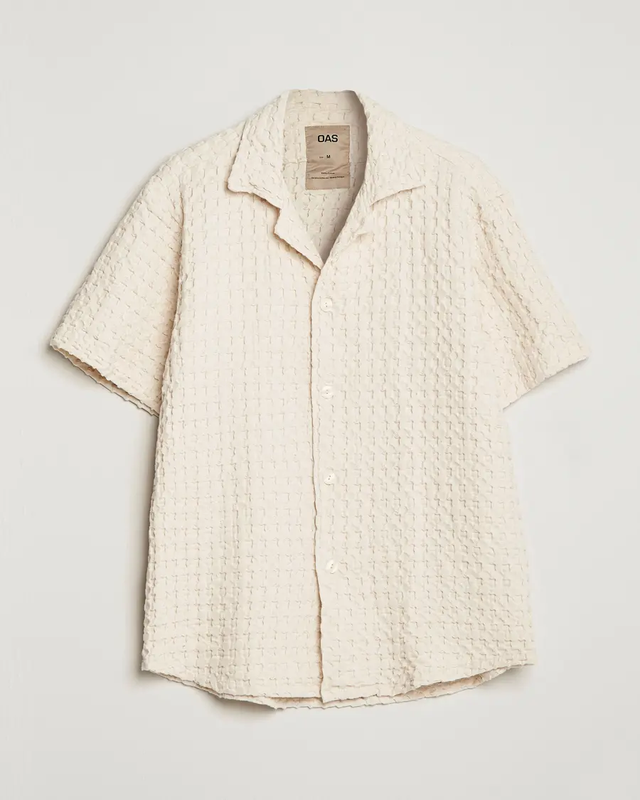 OAS Cuba Waffle Shirt Ecru