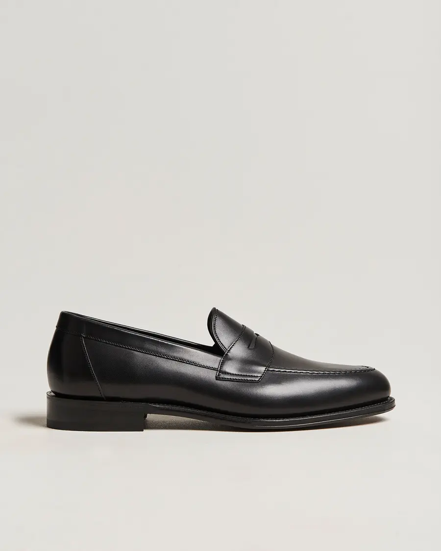 Loake 1880 Hornbeam Eco Penny Loafer Black Calf