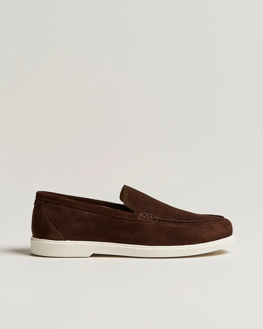 Loake Shoemakers Tuscany Suede Loafer Chocolate