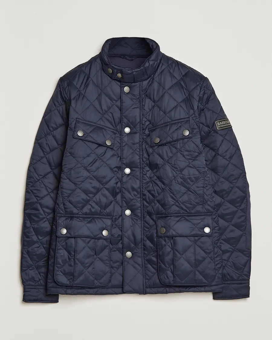 Barbour International Ariel Quilted Jacket Navy