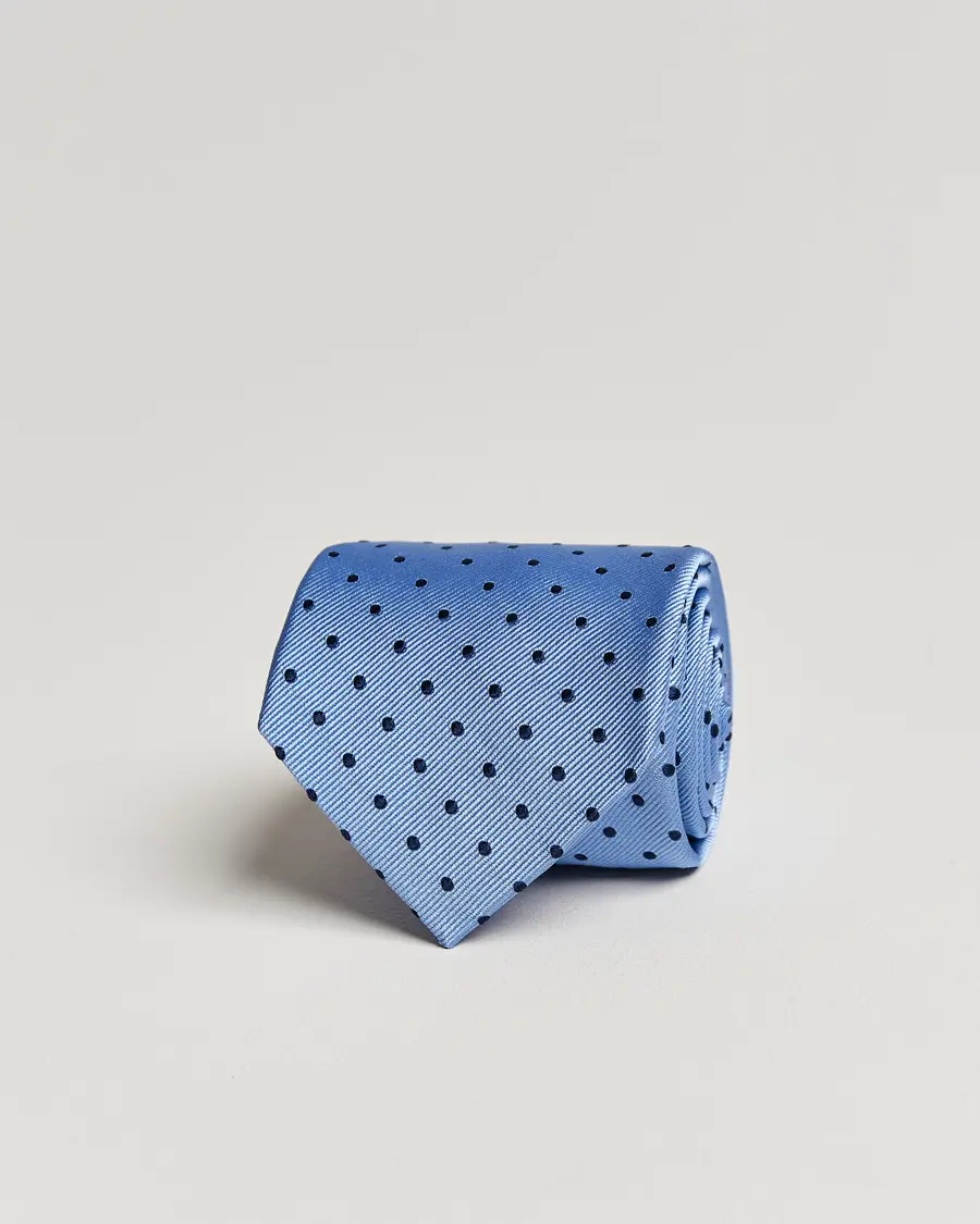 Amanda Christensen Dot Classic Tie 8 cm Sky Blue/Navy