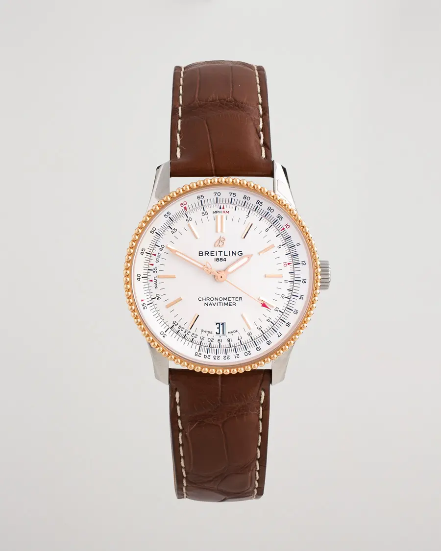 Breitling Pre-Owned Navitimer38 U17325211G1P1 Steel White