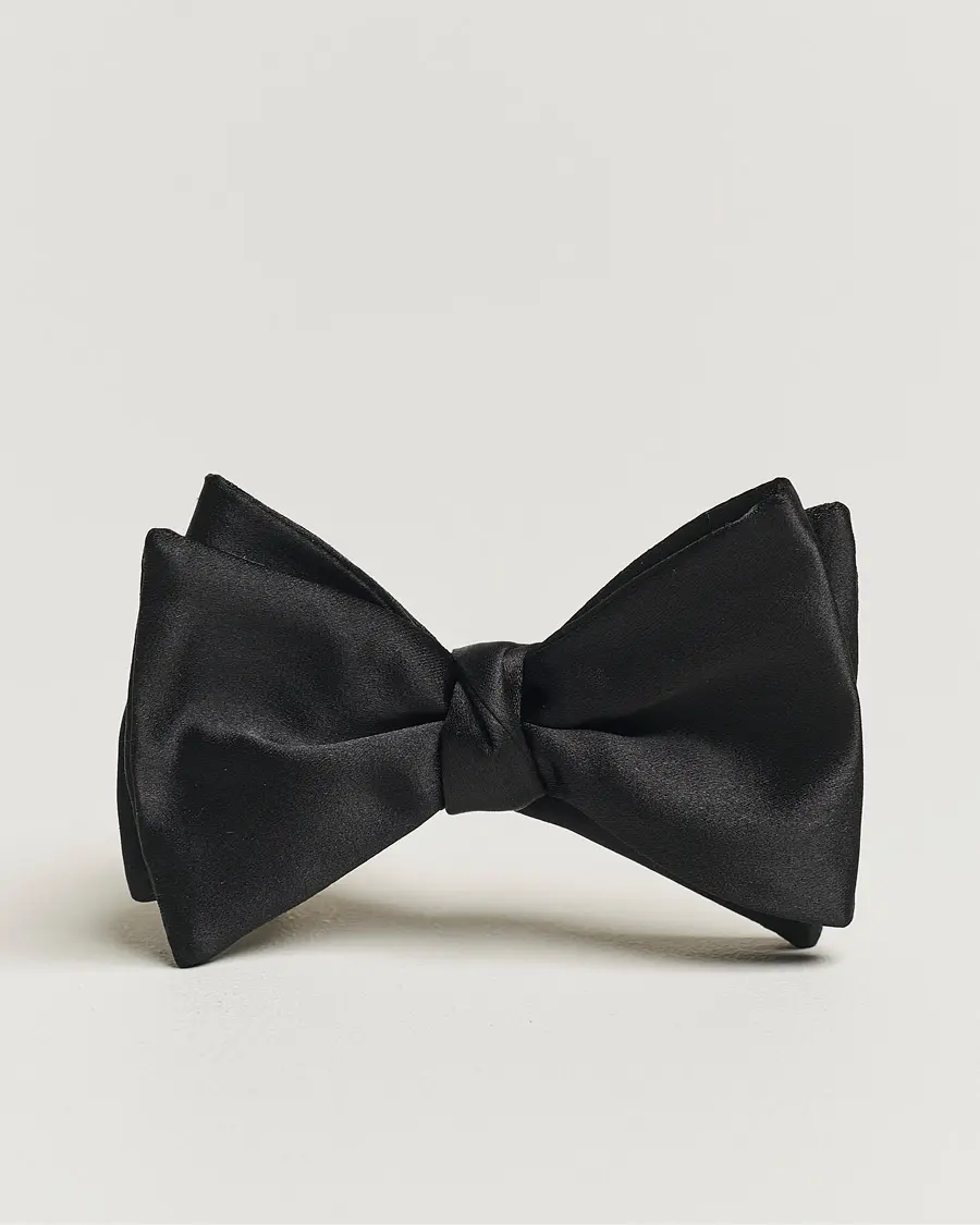 Eton Self-Tie Silk Bow Tie Black