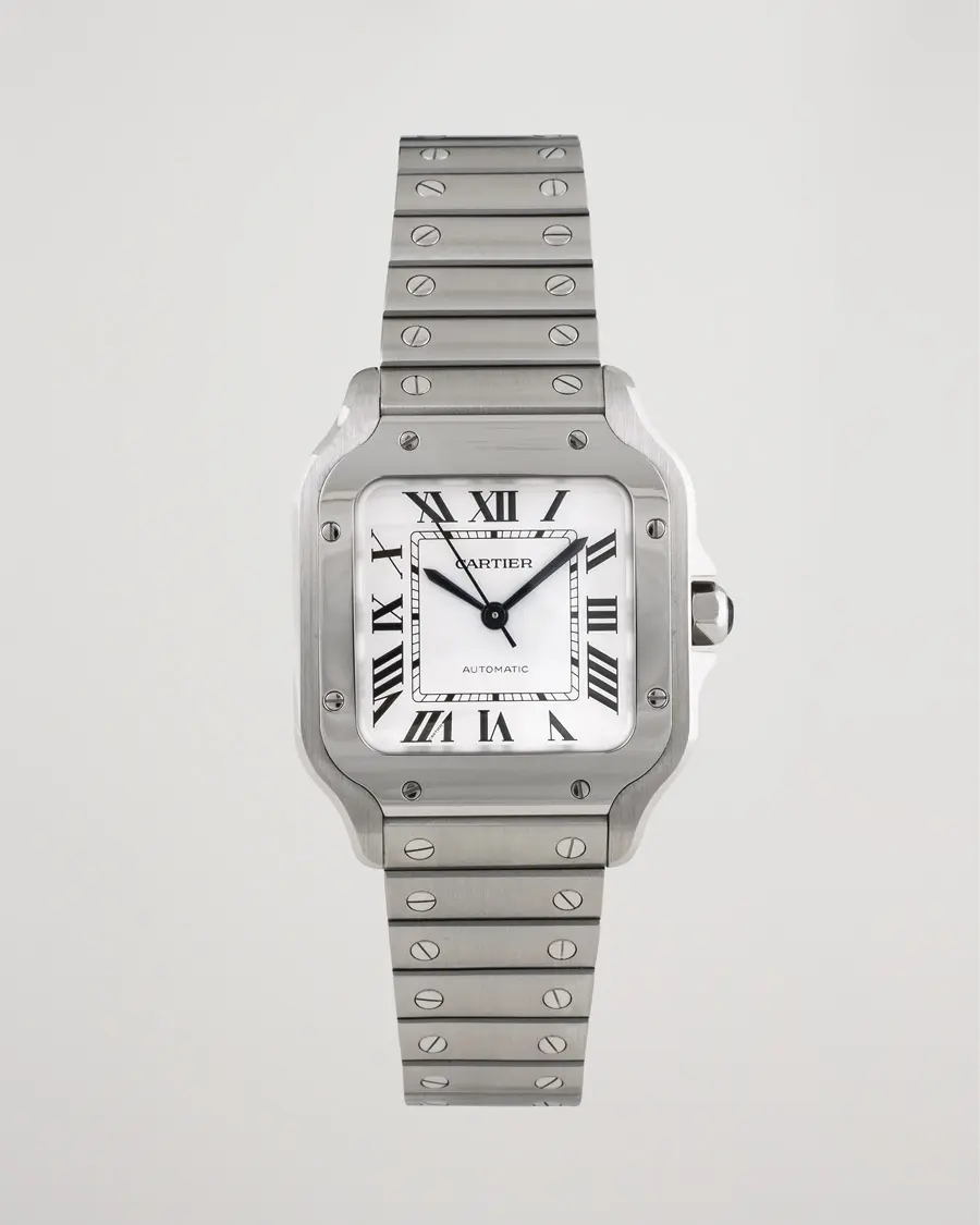 Cartier Pre-Owned Santos De Cartier WSSA0029 Steel White