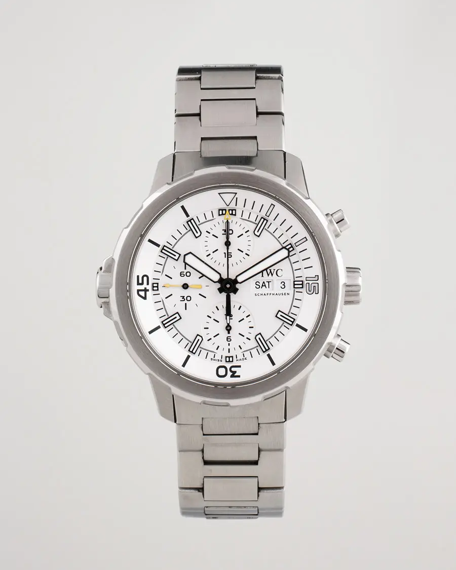 IWC Pre-Owned Aquatimer Chronograph IW376802 Steel White
