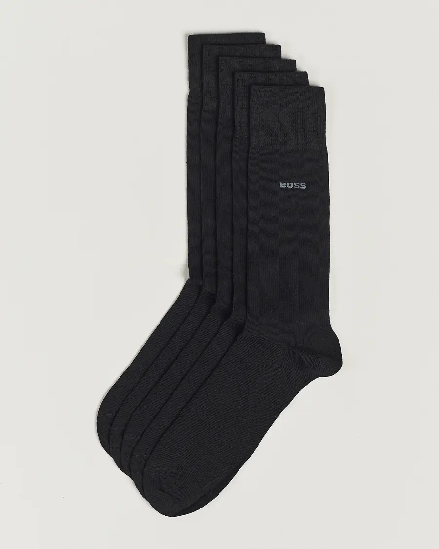 BOSS BLACK 5-Pack RS Uni Socks Black